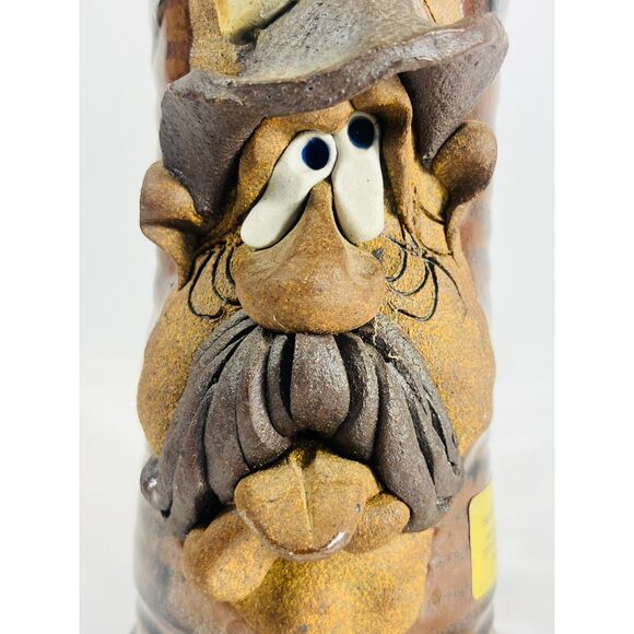 Mahon Hand Crafted Wasted Pottery Mug Stein Mustache - Picture 2 of 8